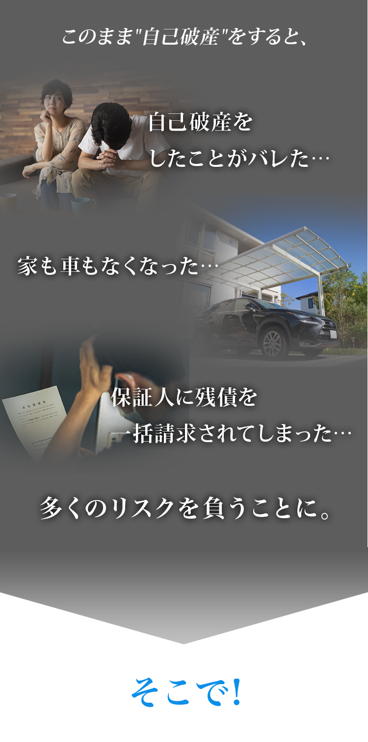 このまま自己破産をすると、